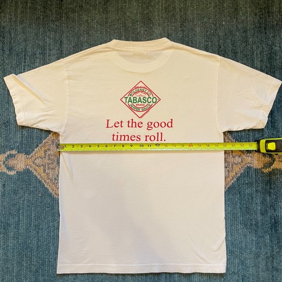 Vintage Tabasco Shirt 90s Louisiana Official Merch Medium Single Stitch USA Made - Picture 2 of 5